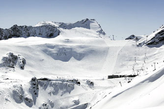 Dobre warunki do jazdy na austriackich lodowcach