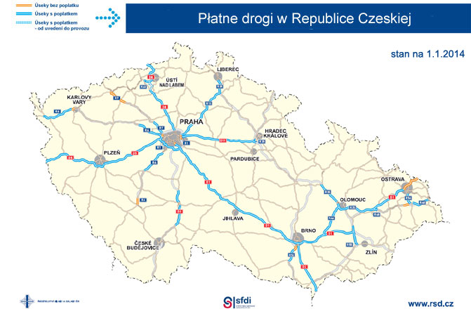 Płatne drogi w Czechach