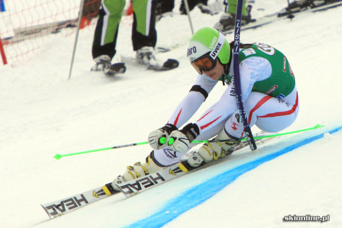 Galeria: Soelden - slalom gigant I przejazd kobiet