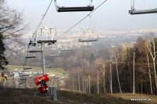 Dębowiec - budowa ośrodka narciarskiego 26 XI 2012