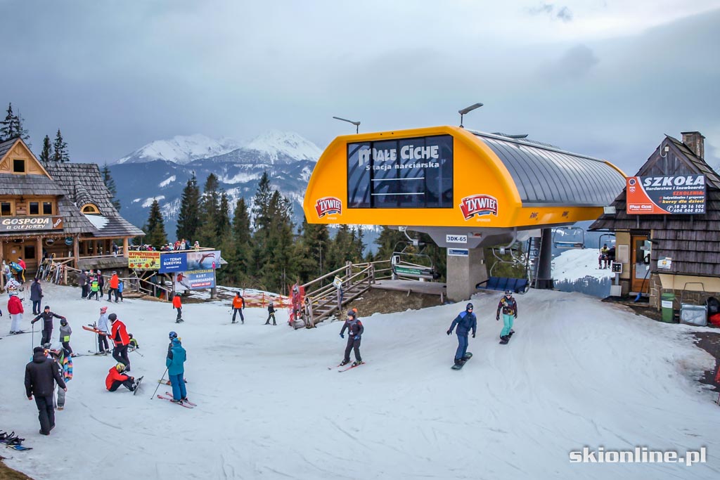 Galeria: Małe Ciche - warunki narciarskie 18 lutego 2016