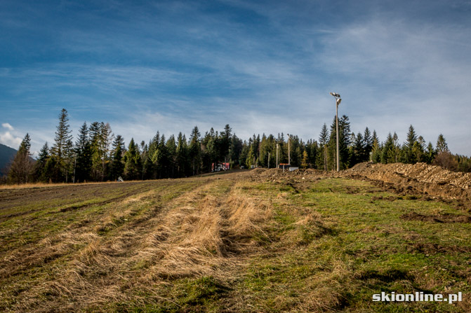 Galeria: Pilsko, Korbielów budowa krzesła 8.11.2013