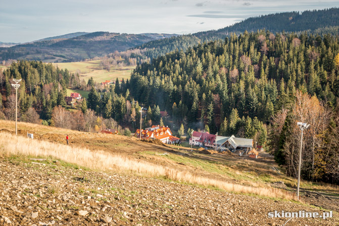 Galeria: Pilsko, Korbielów budowa krzesła 8.11.2013