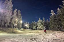 Zieleniec Ski Arena - w świetle księżyca