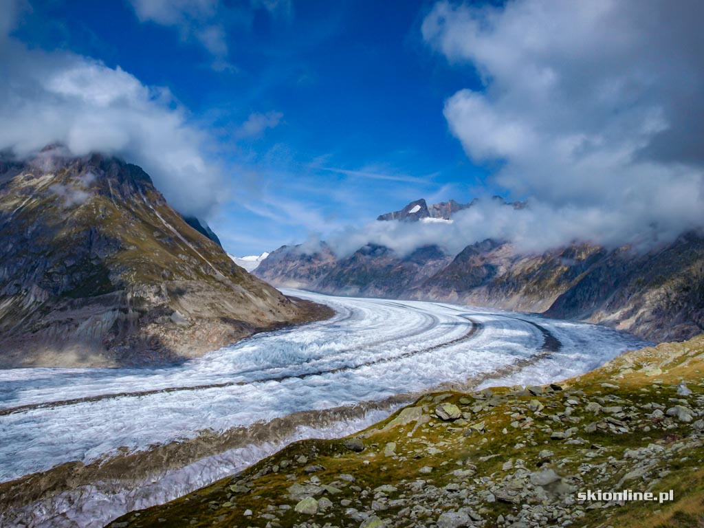 Galeria: Lodowiec Aletsch w Szwajcarii