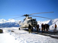 Heli skiing w Gruzji