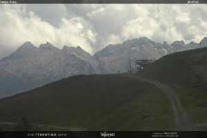 Kamera Val di Fiemme Bellamonte-Alpe Lusia Arrivo Seggiovia Campo Cune