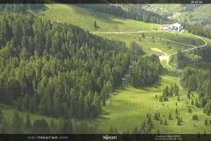 Kamera Val di Fiemme Bellamonte-Alpe Lusia Pista Piovac