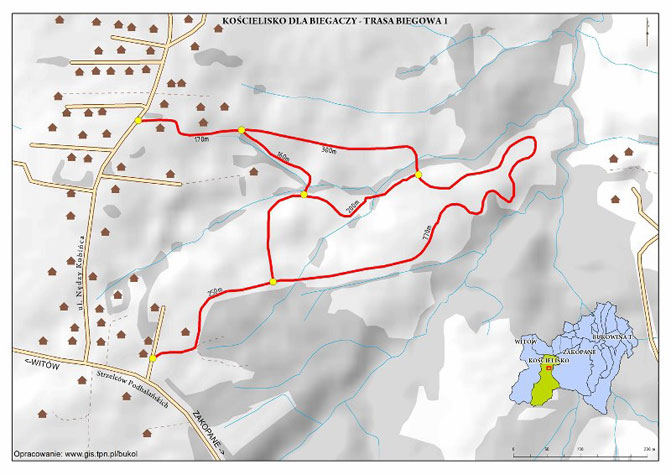 Mapa tras biegowych