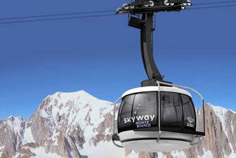 Na dachu Europy - nowa gondola Skyway Monte Bianco